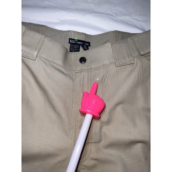 5.11 Tactical Cargo Pants Men's Size Large Tall Khaki TDU Ripstop Pockets 74003 - Picture 7 of 16